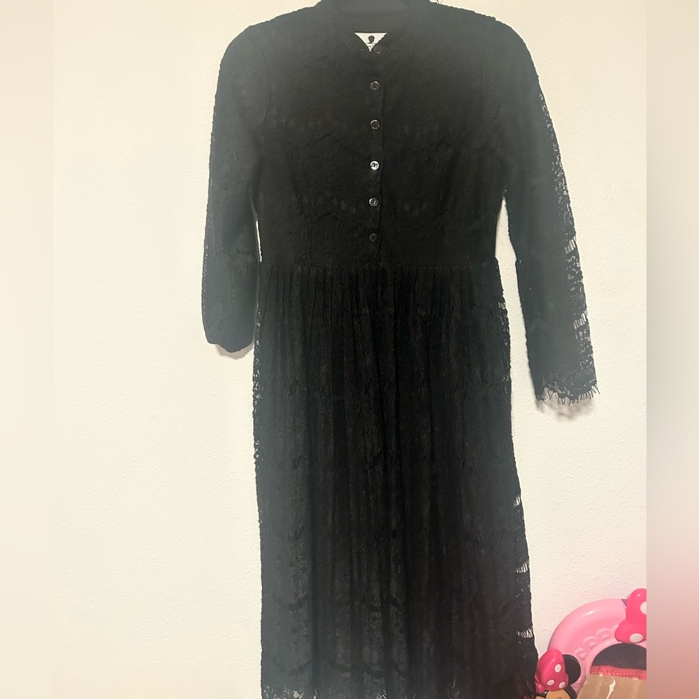 Dainty Jewells Black Lace Dress